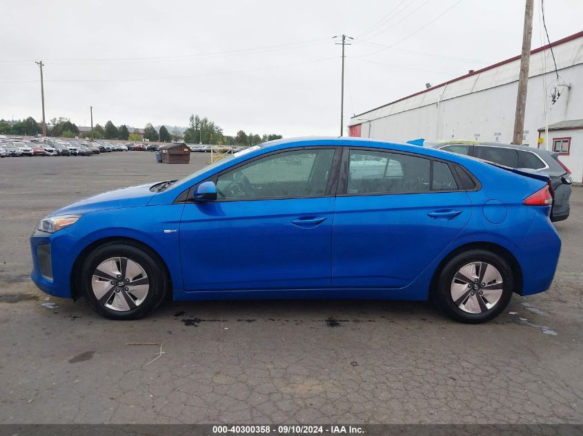 KMHC65LC9JU065515 2018 Hyundai Ioniq Hybrid Blue