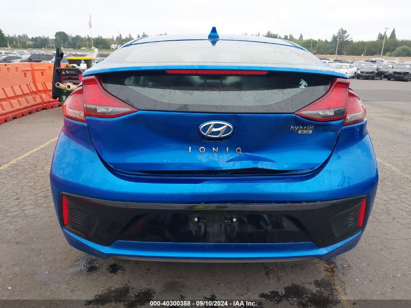 2018 Hyundai Ioniq Hybrid Blue VIN: KMHC65LC9JU065515 Lot: 40300358