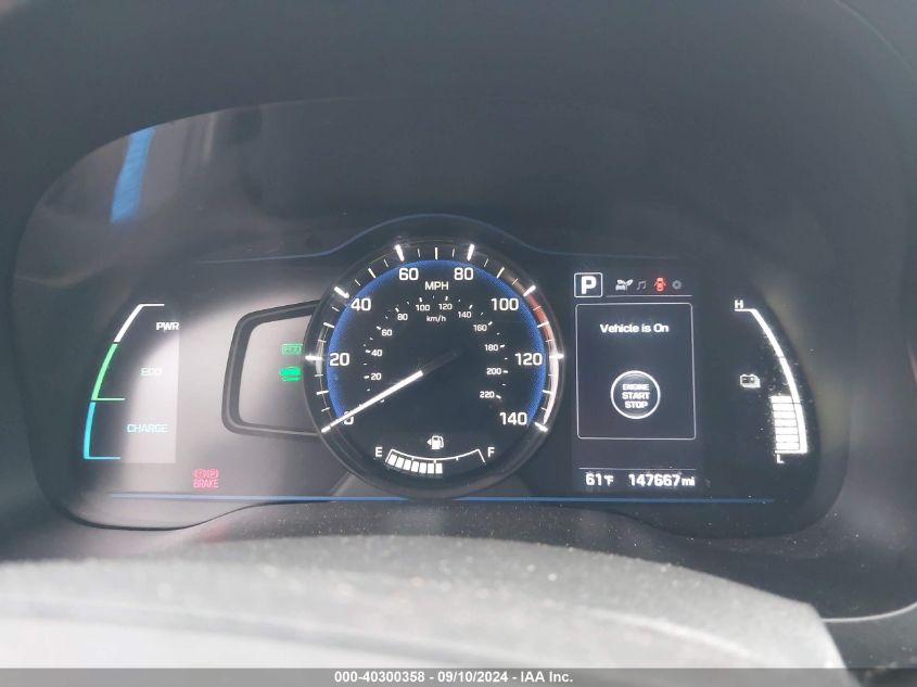 KMHC65LC9JU065515 2018 Hyundai Ioniq Hybrid Blue