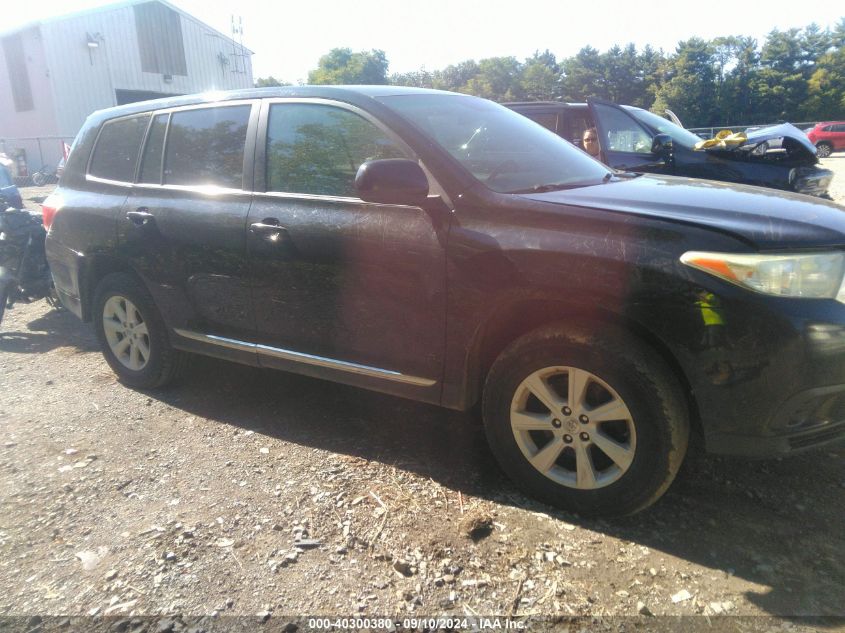 2013 TOYOTA HIGHLANDER BASE V6 - 5TDBK3EH9DS201269