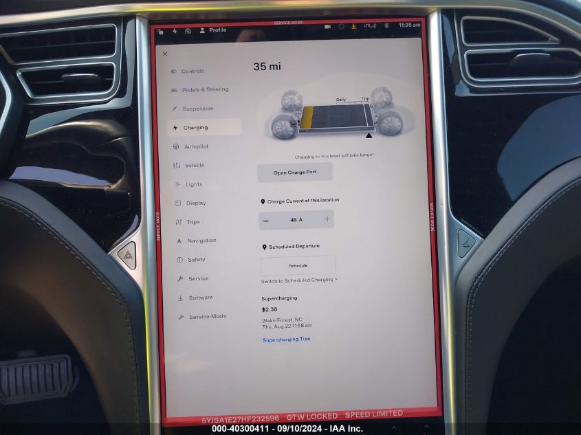 5YJSA1E27HF232596 2017 Tesla Model S