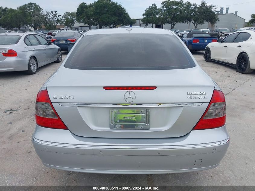 2009 Mercedes-Benz E 350 4Matic VIN: WDBUF87X89B436077 Lot: 40300511