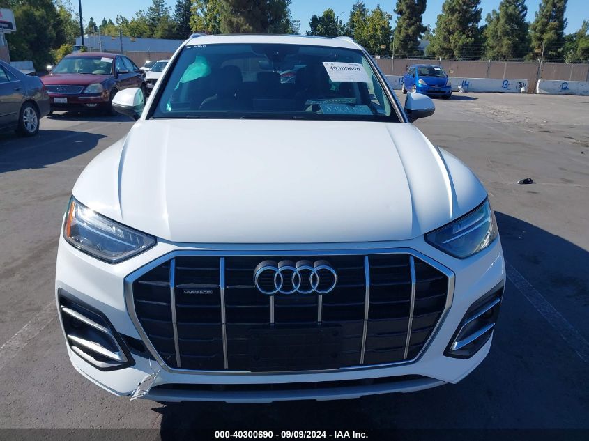 2021 Audi Q5 Premium Plus 45 Tfsi Quattro S Tronic VIN: WA1BAAFY0M2019290 Lot: 40300690