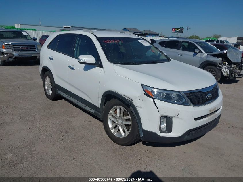 2015 Kia Sorento Lx VIN: 5XYKT3A68FG579911 Lot: 40300747