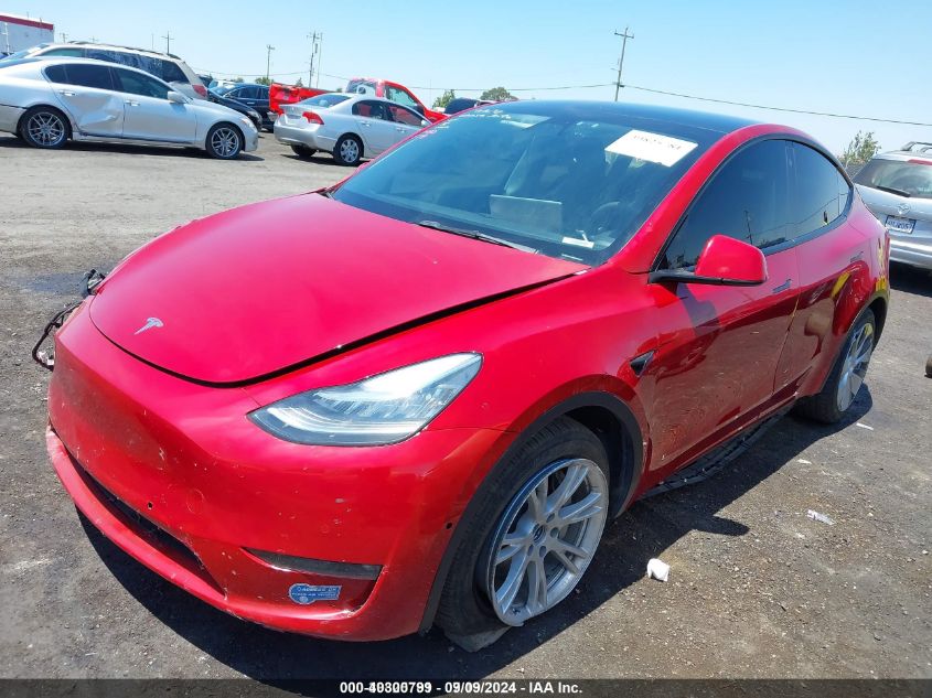 2021 Tesla Model Y Long Range Dual Motor All-Wheel Drive VIN: 5YJYGDEE7MF214971 Lot: 40300799