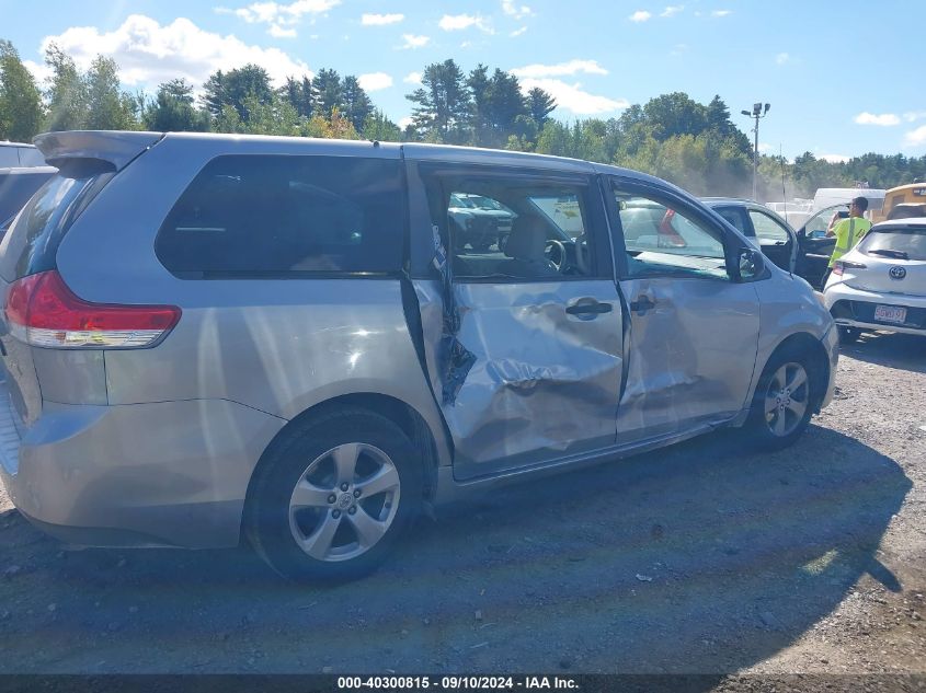 2012 Toyota Sienna VIN: 5TDZK3DC6CS223412 Lot: 40300815