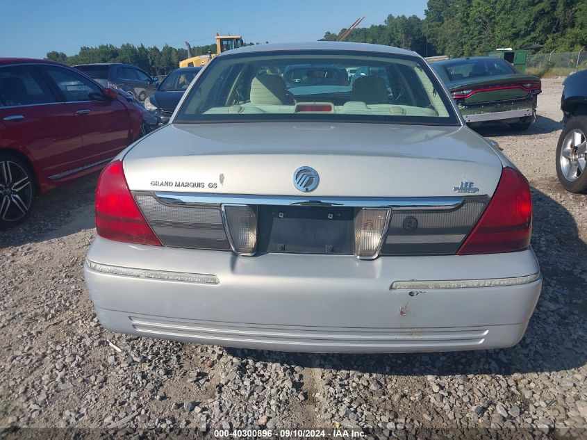 2008 Mercury Grand Marquis Gs VIN: 2MEFM74VX8X631315 Lot: 40300896