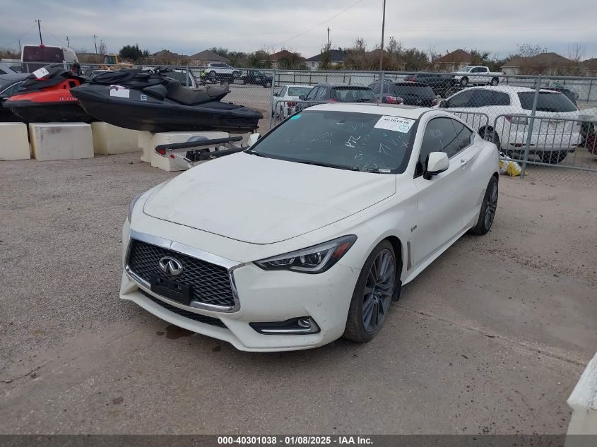 VIN JN1FV7EK3HM610075 2017 Infiniti Q60, 3.0T Red S... no.2