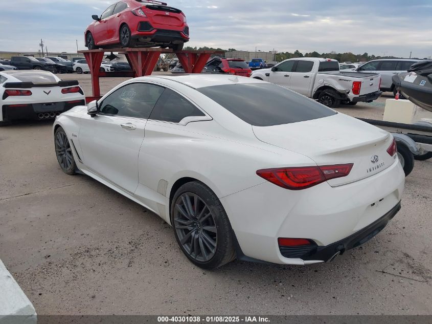 VIN JN1FV7EK3HM610075 2017 Infiniti Q60, 3.0T Red S... no.3