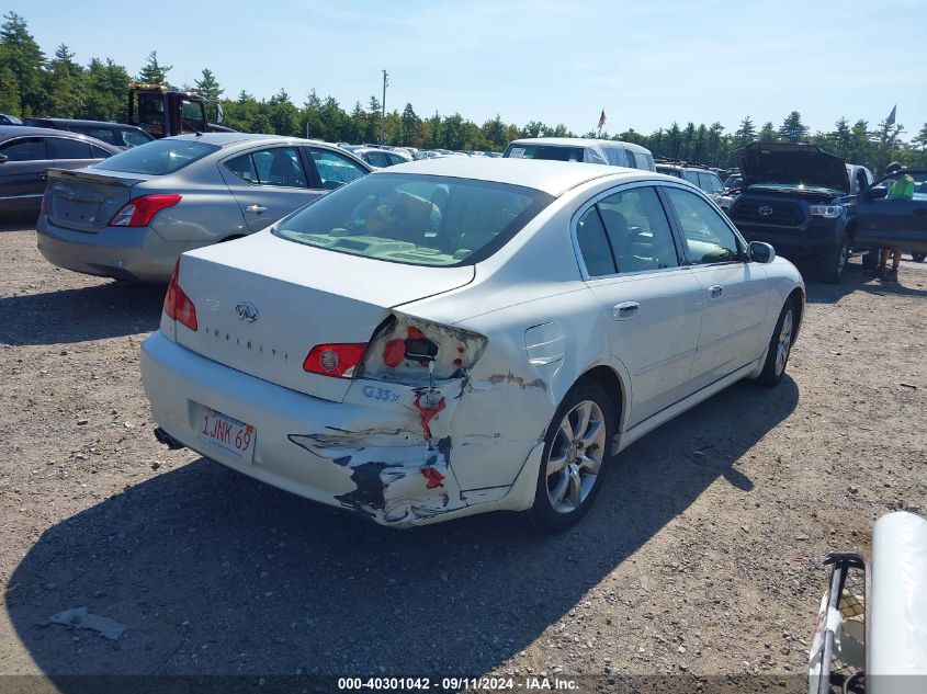 2006 Infiniti G35X VIN: JNKCV51F96M609313 Lot: 40301042