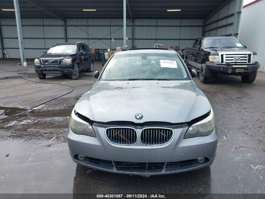 2007 BMW 525I VIN: WBANE53577CW67259 Lot: 40301087