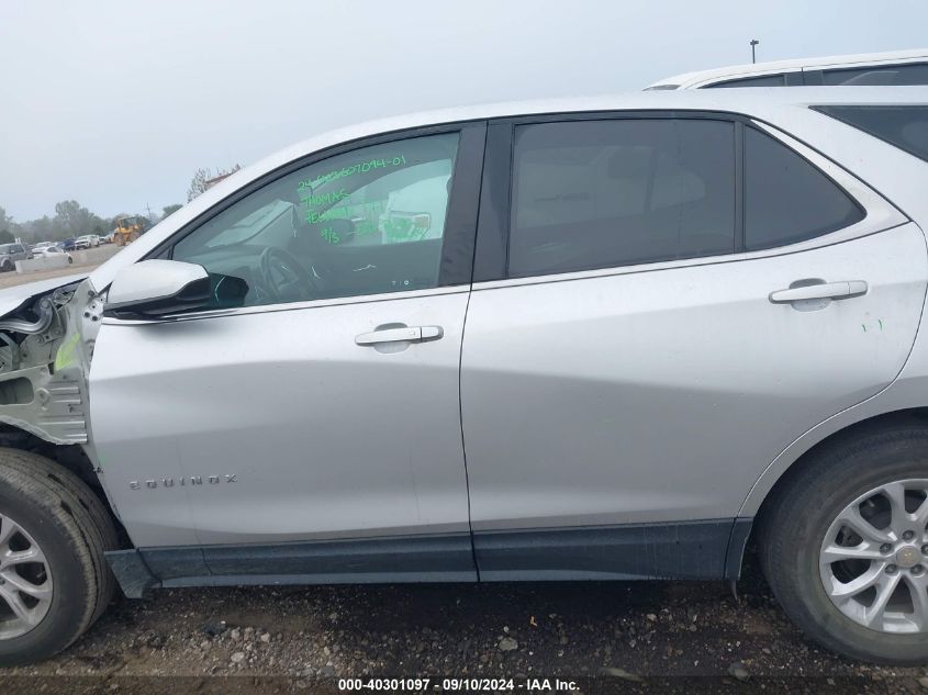 2021 Chevrolet Equinox Lt VIN: 3GNAXUEV7MS157591 Lot: 40301097