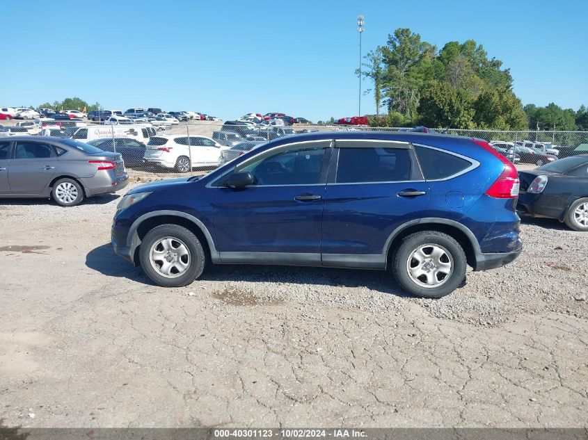 2015 Honda Cr-V Lx VIN: 3CZRM3H3XFG712025 Lot: 40301123