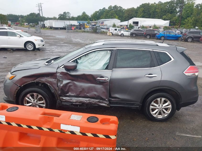 2016 Nissan Rogue Sv VIN: 5N1AT2MV4GC846522 Lot: 40301127