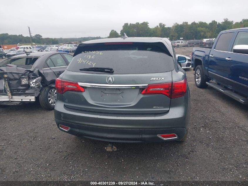 2015 Acura Mdx Technology VIN: 5FRYD4H43FB016921 Lot: 40301239