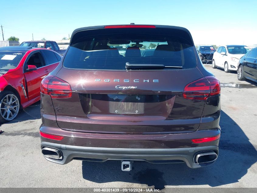 2016 Porsche Cayenne VIN: WP1AA2A29GKA09015 Lot: 40301439