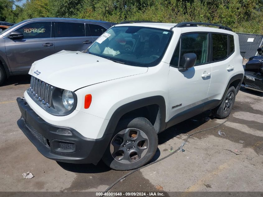 VIN ZACCJBAT8GPD80899 2016 Jeep Renegade, Sport no.2