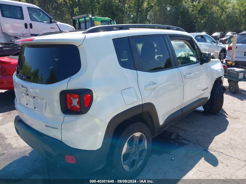 VIN ZACCJBAT8GPD80899 2016 Jeep Renegade, Sport no.4