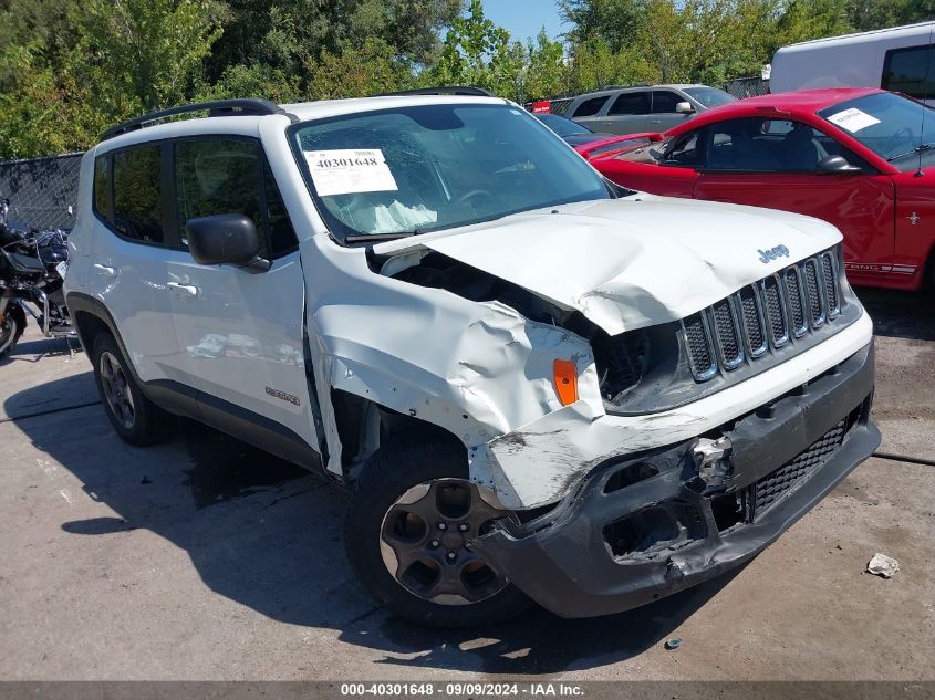 2016 Jeep Renegade Sport VIN: ZACCJBAT8GPD80899 Lot: 40301648