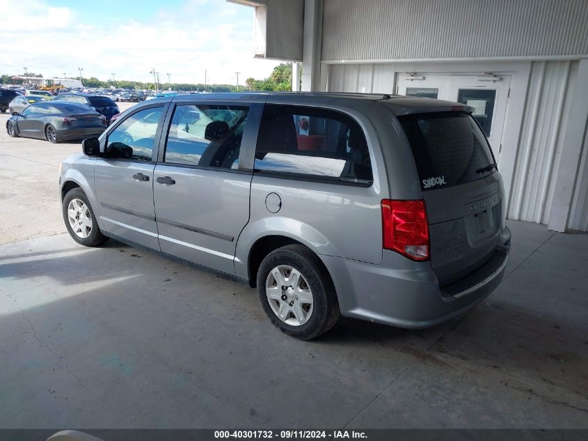 2013 Dodge Grand Caravan Se VIN: 2C4RDGBG1DR703293 Lot: 40301732