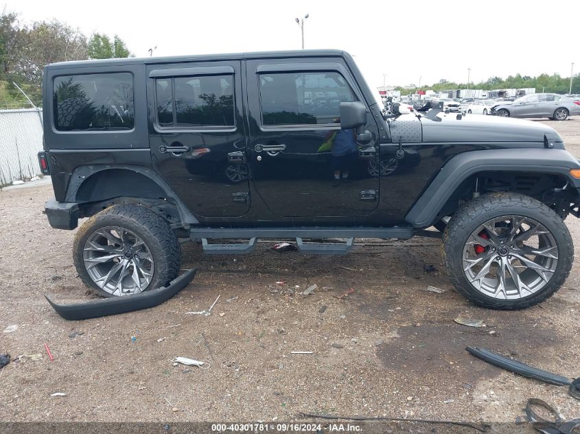 2018 Jeep Wrangler Jk Unlimited Sport S 4X4 VIN: 1C4HJWDGXJL837610 Lot: 40301781