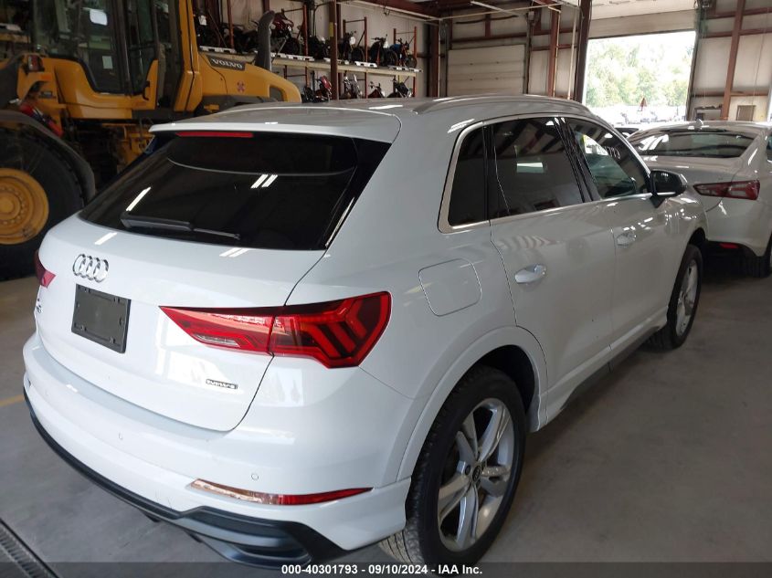 2021 Audi Q3 Premium Plus 45 Tfsi S Line Quattro Tiptronic VIN: WA1EECF3XM1039506 Lot: 40301793