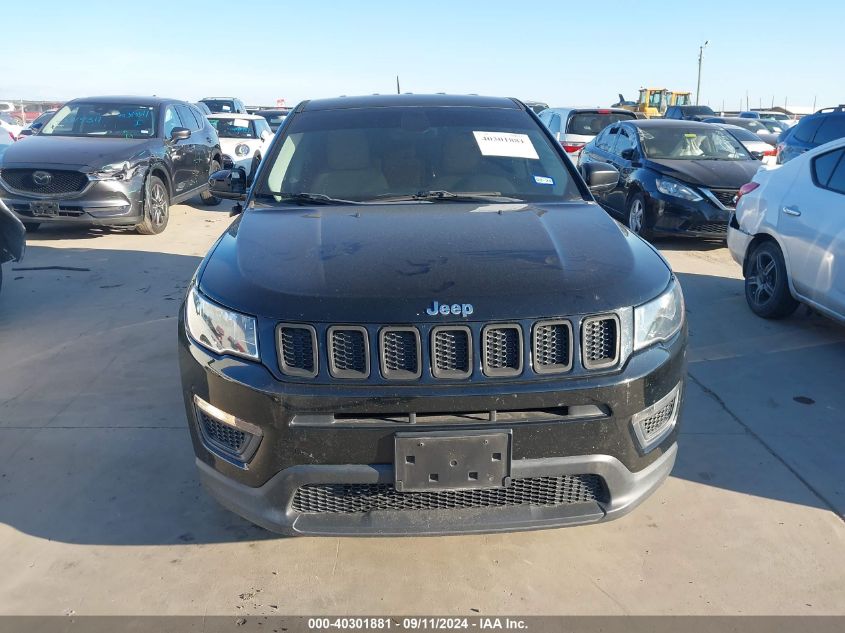 2018 Jeep Compass Sport Fwd VIN: 3C4NJCAB6JT250979 Lot: 40301881