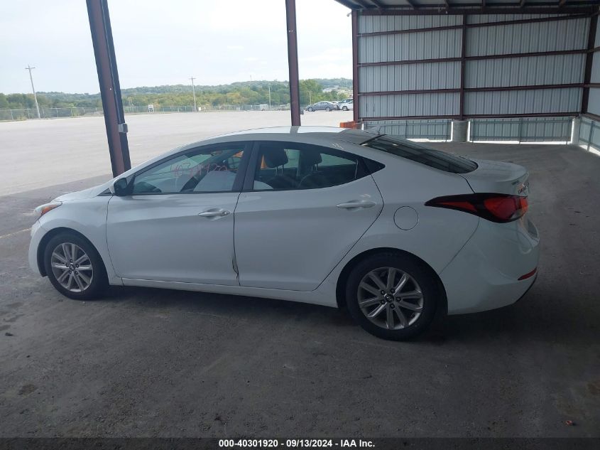 2015 Hyundai Elantra Se VIN: 5NPDH4AEXFH604226 Lot: 40301920