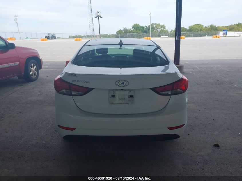 2015 Hyundai Elantra Se VIN: 5NPDH4AEXFH604226 Lot: 40301920