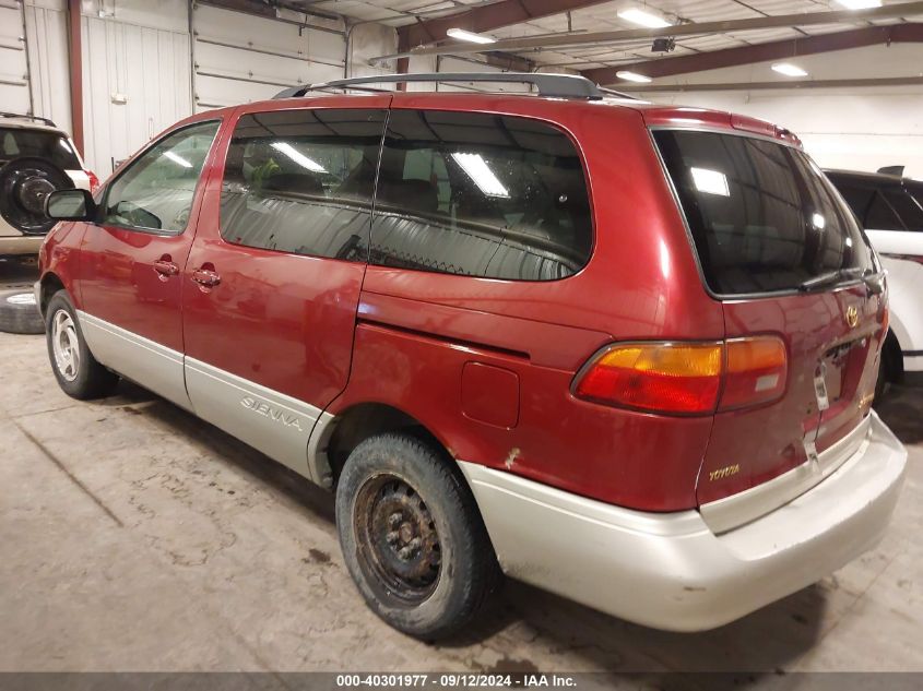 1999 Toyota Sienna Xle VIN: 4T3ZF13C0XU106455 Lot: 40301977