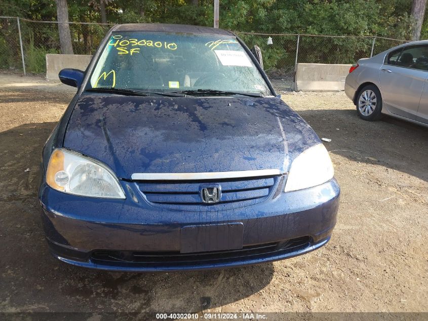 2003 Honda Civic Lx VIN: 2HGES16563H621818 Lot: 40302010