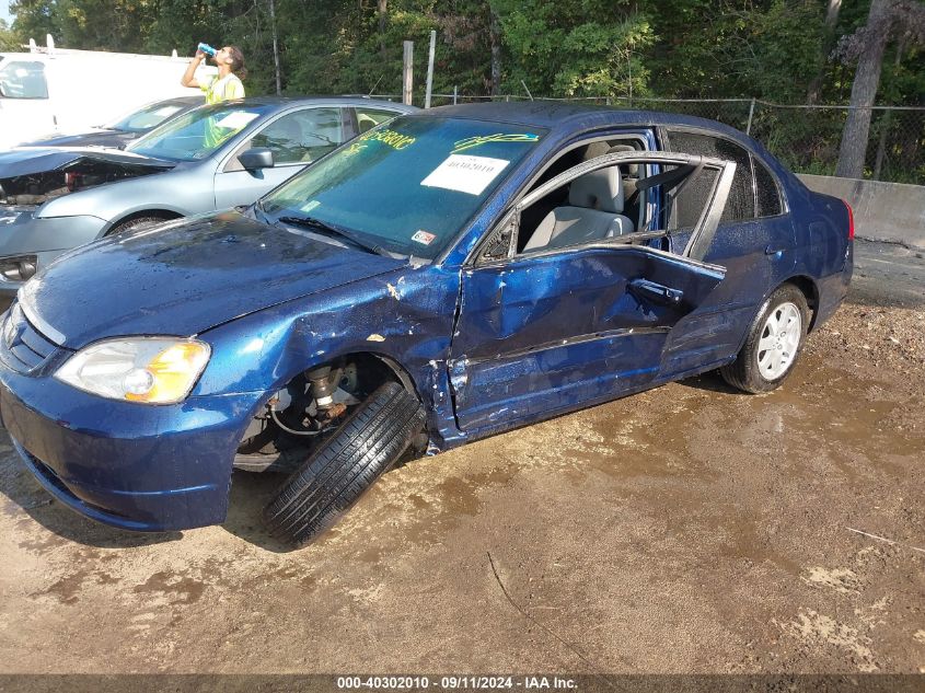 2003 Honda Civic Lx VIN: 2HGES16563H621818 Lot: 40302010