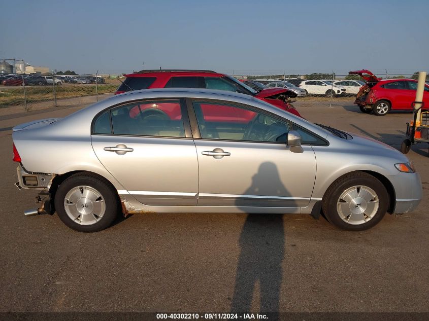 2007 Honda Civic Hybrid Hybrid VIN: JHMFA36277S023760 Lot: 40302210