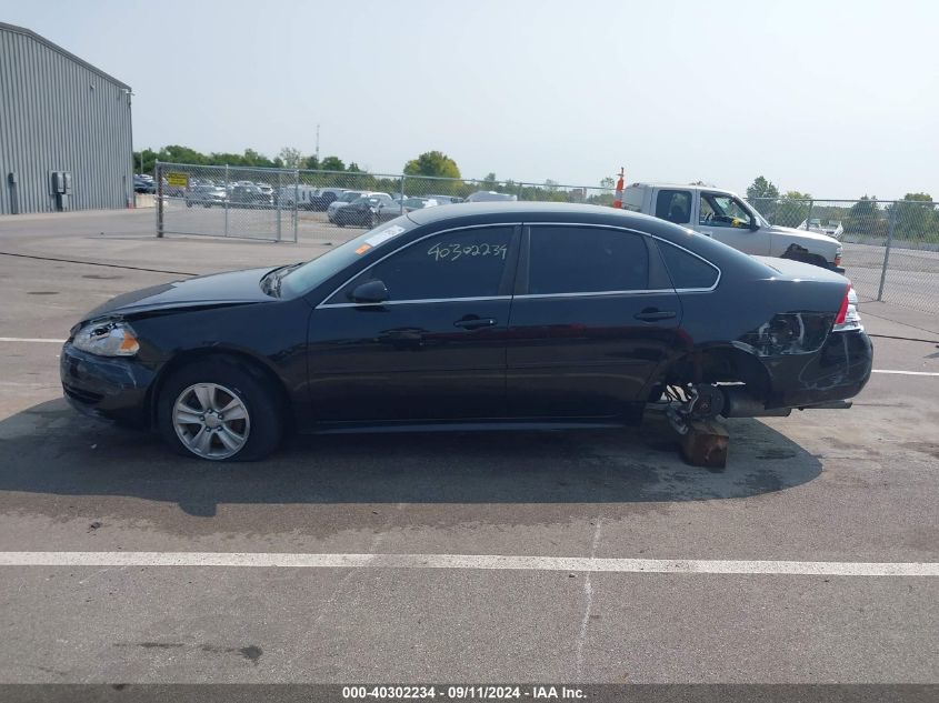 2015 Chevrolet Impala Limited Ls VIN: 2G1WA5E39F1110882 Lot: 40302234