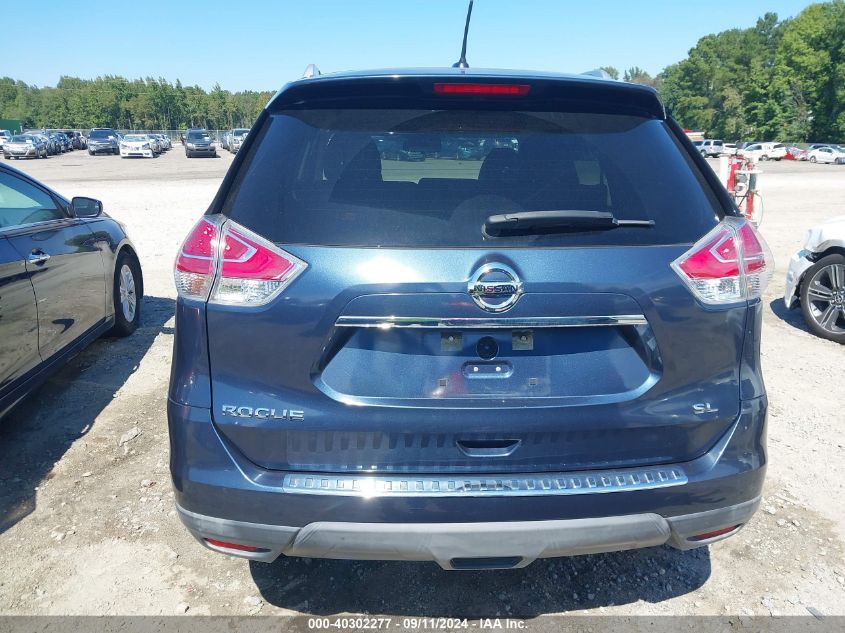 2016 Nissan Rogue Sl VIN: KNMAT2MT7GP722210 Lot: 40302277