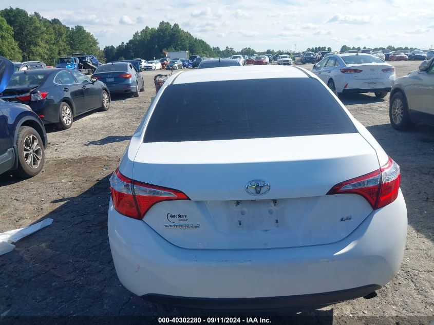 2016 Toyota Corolla Le VIN: 2T1BURHEXGC618184 Lot: 40302280