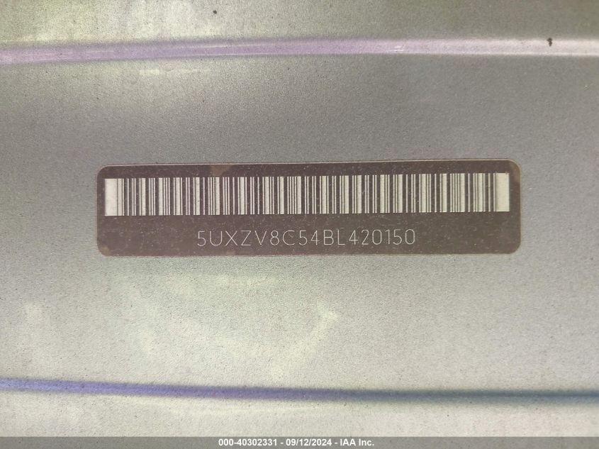 5UXZV8C54BL420150 2011 BMW X5 xDrive50I