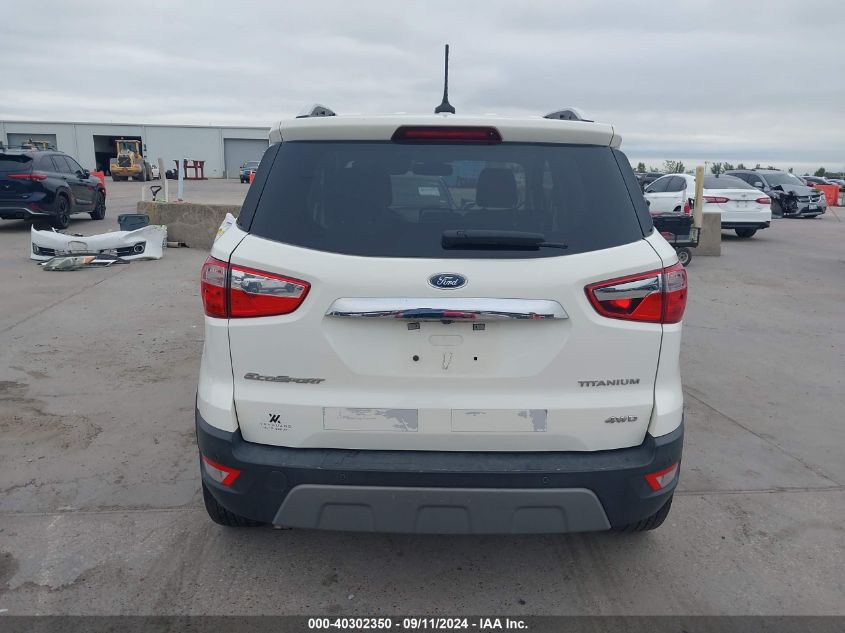 2020 Ford Ecosport Titanium VIN: MAJ6S3KL3LC354164 Lot: 40302350