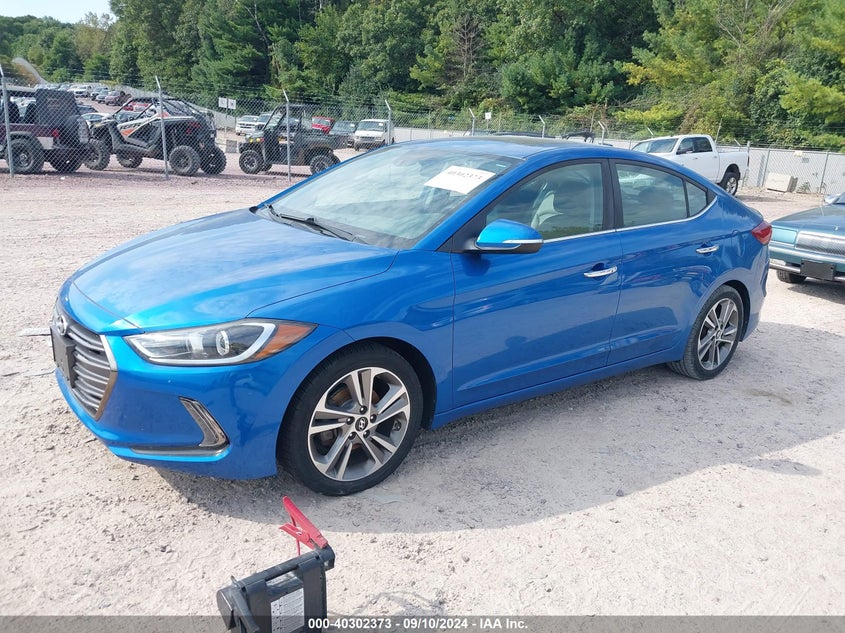 2017 HYUNDAI ELANTRA LIMITED - 5NPD84LF2HH087108