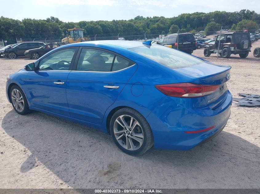2017 HYUNDAI ELANTRA LIMITED - 5NPD84LF2HH087108