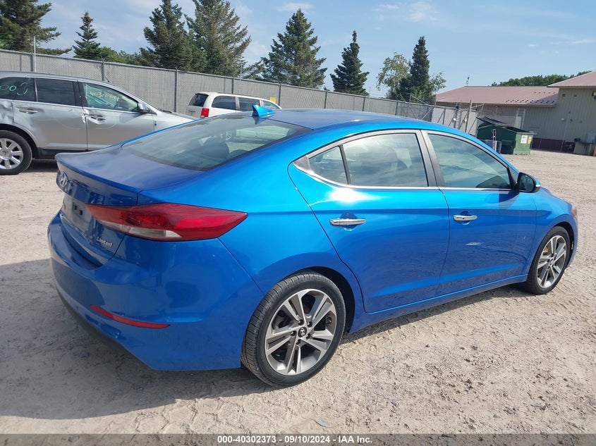 2017 HYUNDAI ELANTRA LIMITED - 5NPD84LF2HH087108