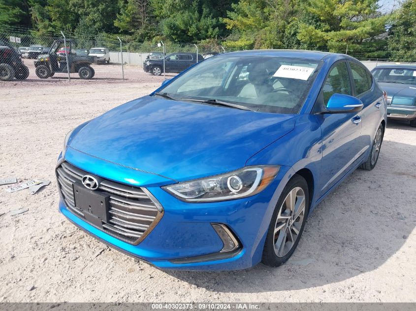 2017 Hyundai Elantra Limited VIN: 5NPD84LF2HH087108 Lot: 40302373