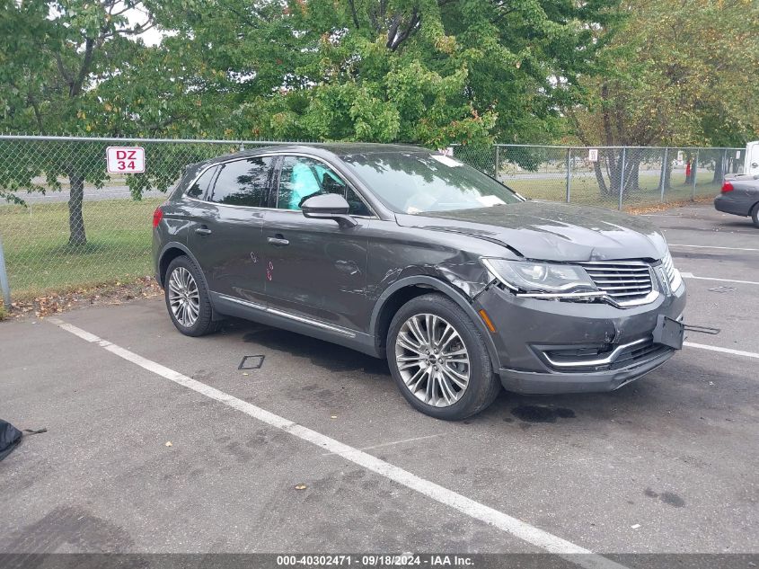 VIN 2LMPJ8LR3JBL17596 2018 LINCOLN MKX no.1