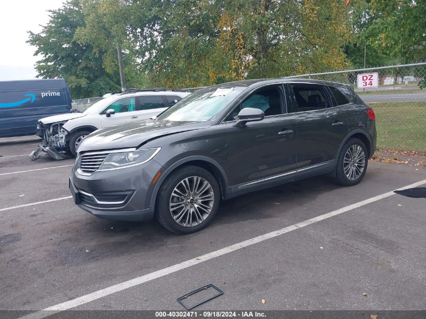 VIN 2LMPJ8LR3JBL17596 2018 LINCOLN MKX no.2