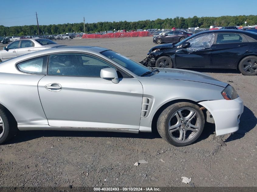 2006 Hyundai Tiburon Gt/Se/Gt Limited VIN: KMHHN65FX6U20394 Lot: 40302493