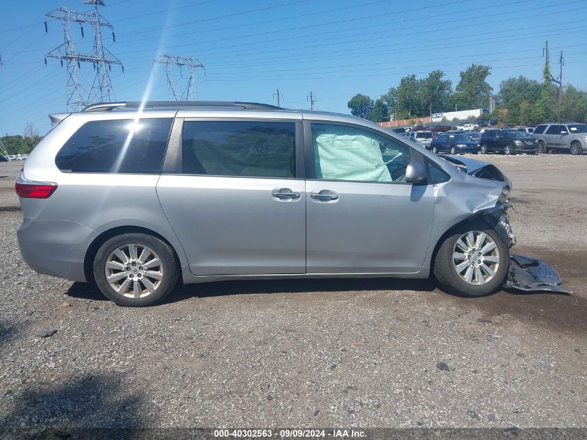 2015 Toyota Sienna Xle 7 Passenger VIN: 5TDDK3DC8FS125531 Lot: 40302563