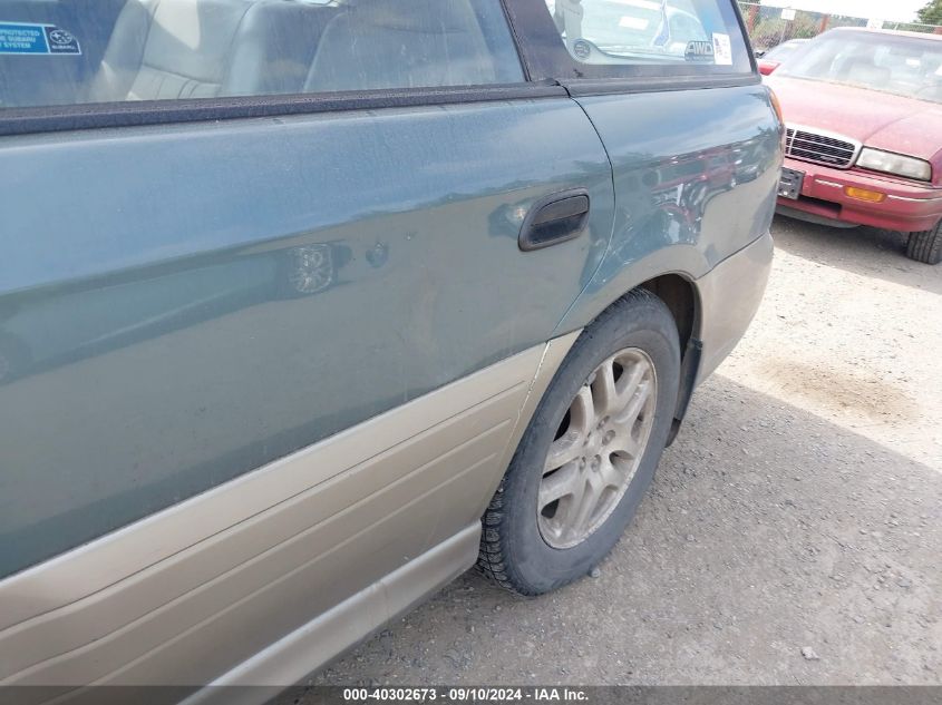 2000 Subaru Legacy Outback VIN: 4S3BH6657Y6644272 Lot: 40302673