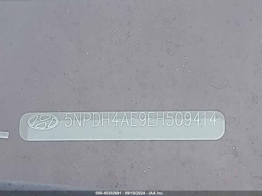 5NPDH4AE9EH509414 2014 Hyundai Elantra Se