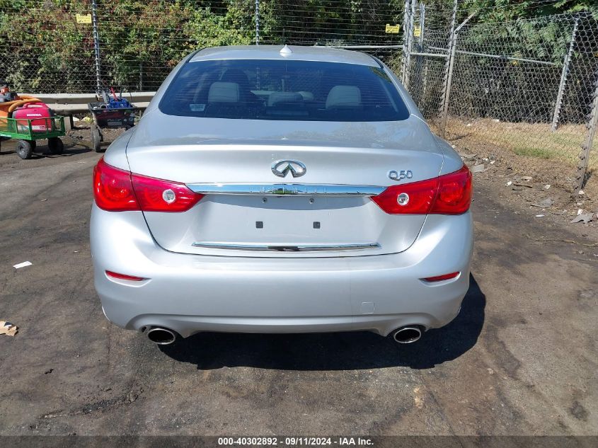 2014 Infiniti Q50 Hybrid Premium VIN: JN1AV7AP5EM690714 Lot: 40302892