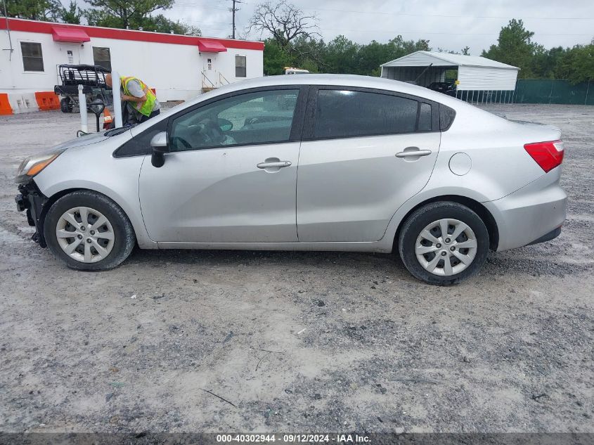 2016 Kia Rio Lx VIN: KNADM4A36G6592434 Lot: 40302944